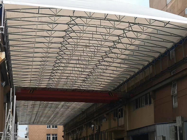 膜结构电动推拉棚